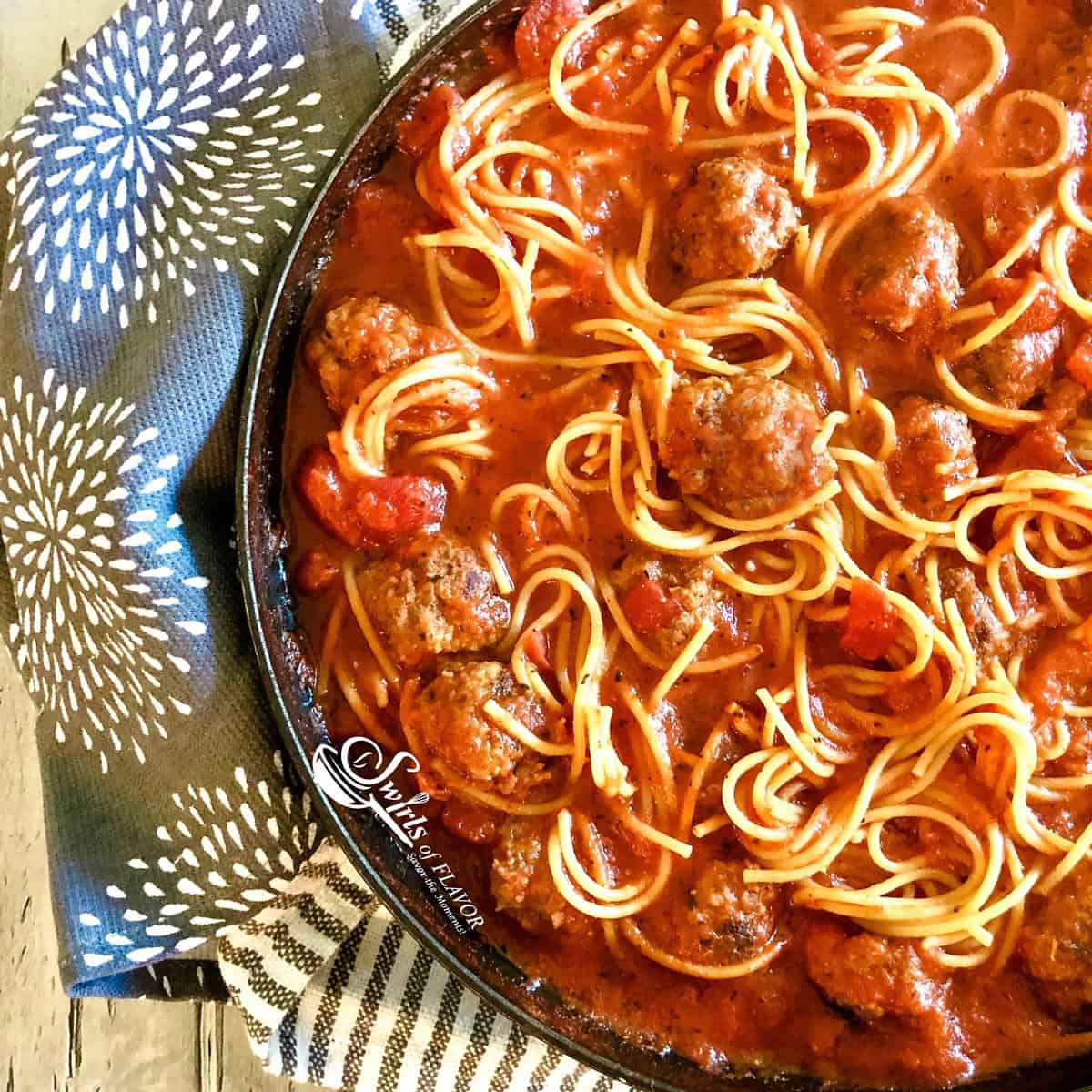 One Pot Spaghetti And Meatballs One Pot Spaghetti And Meatballs