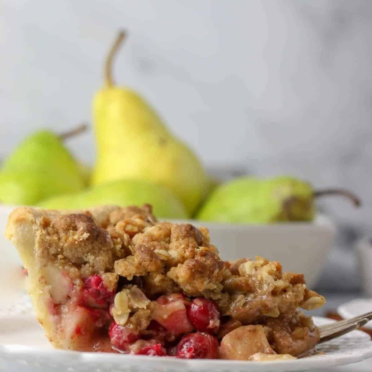 Pear Cranberry Crumble Pie Pear Cranberry Crumble Pie