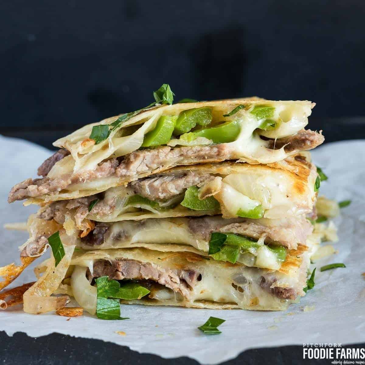 Philly Cheese Steak Quesadilla