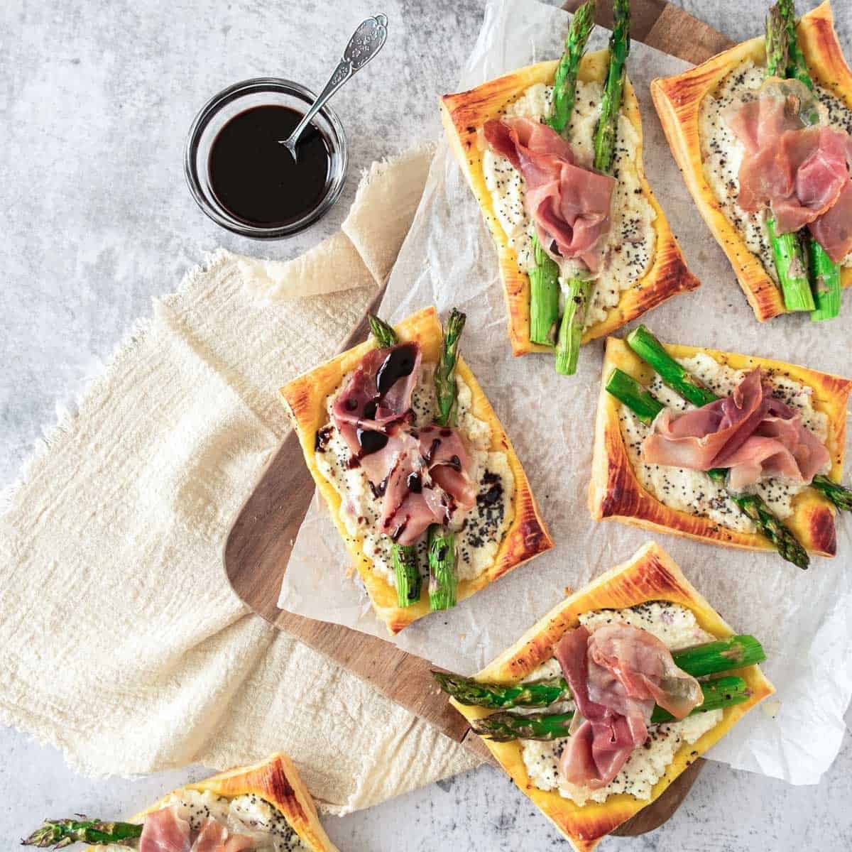 Ricotta Asparagus Tartlets