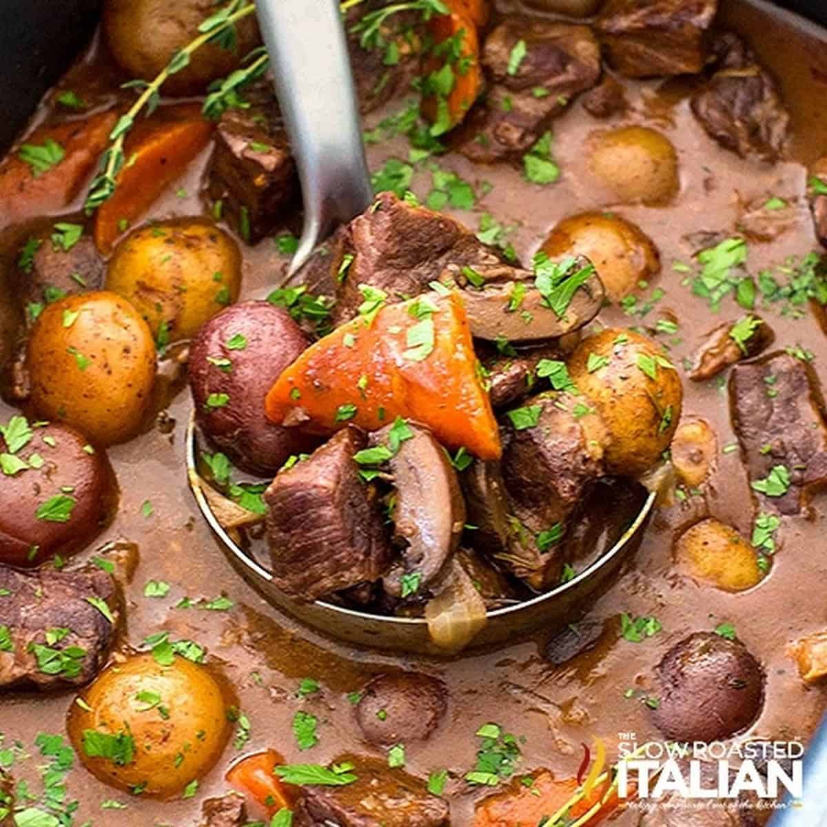 Slow Cooker Beef Bourguignon