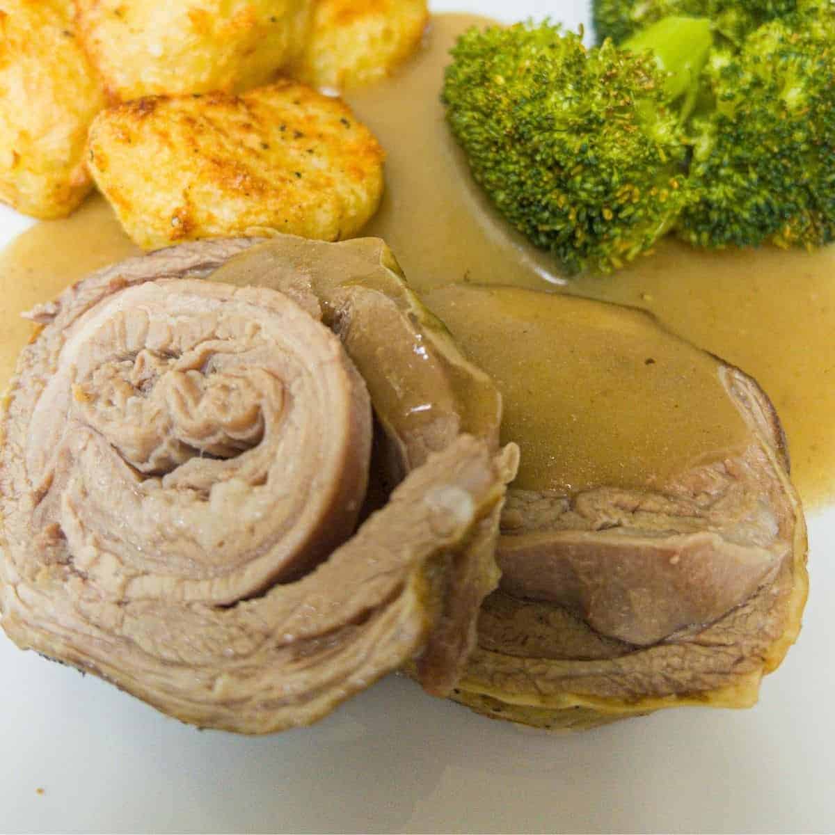 Slow Cooker Rolled Lamb Breast
