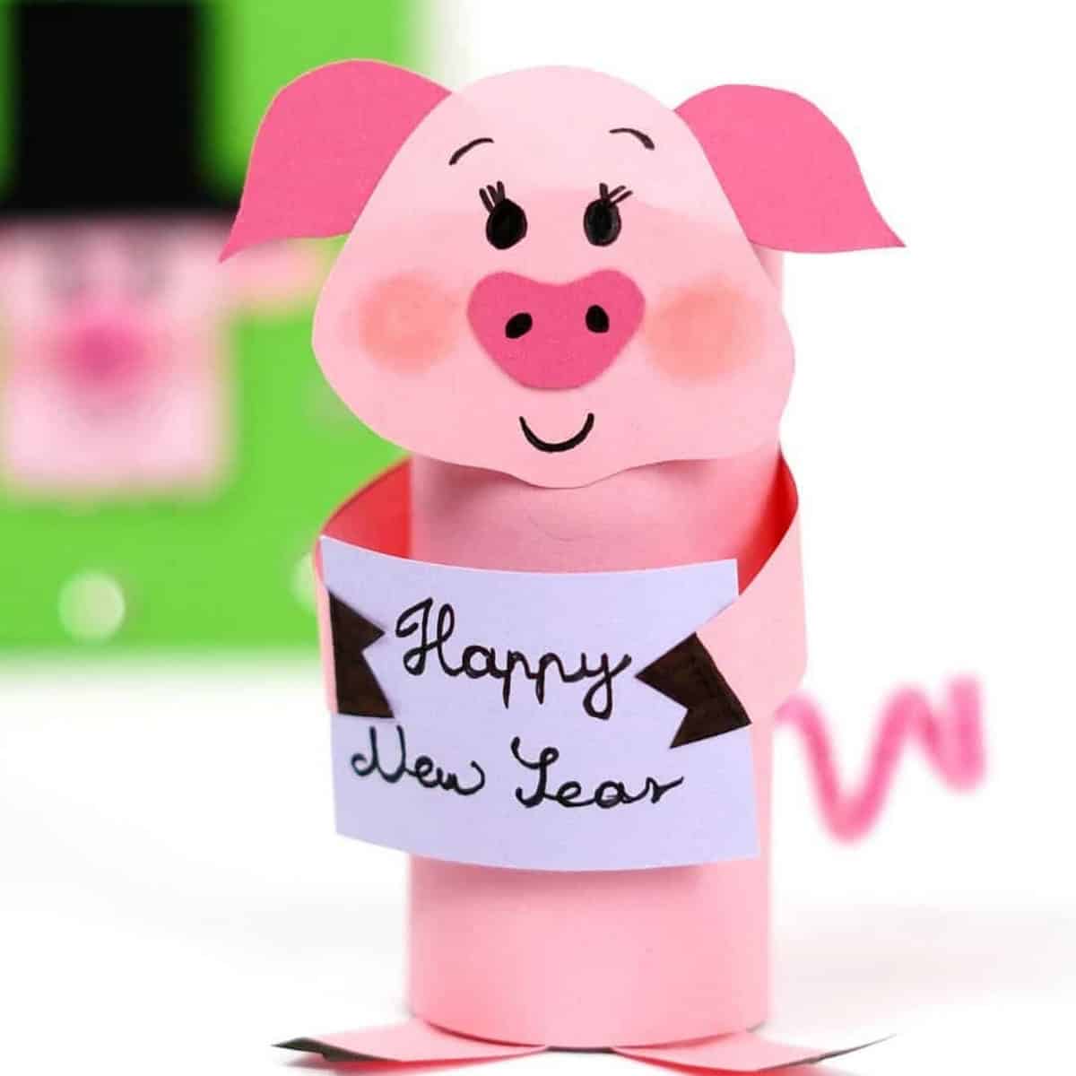 Toilet Paper Roll Pig Craft Diy