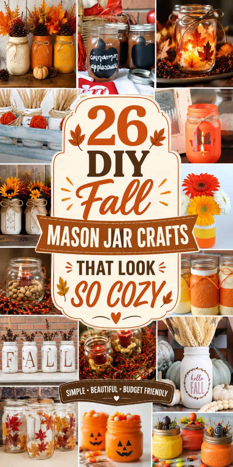 26 Fall Mason Jar Crafts to DIY