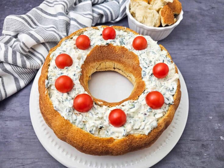 Spinach Dip Wreath